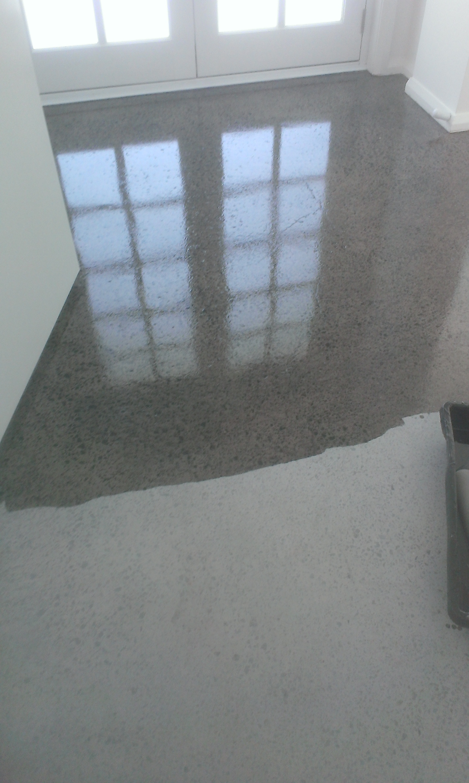 Different types of polished concrete